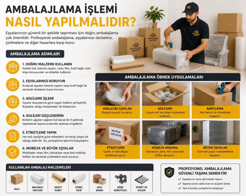 Ambalajlama işlemi nasıl yapılmalıdır