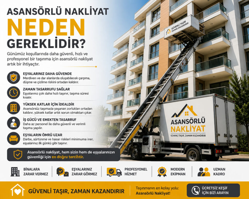 Asansörlü nakliyat neden gereklidir